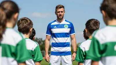 Celtic Academy Trains Young Hoops Fans Before Falkirk Match